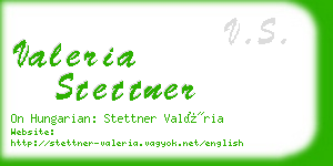 valeria stettner business card